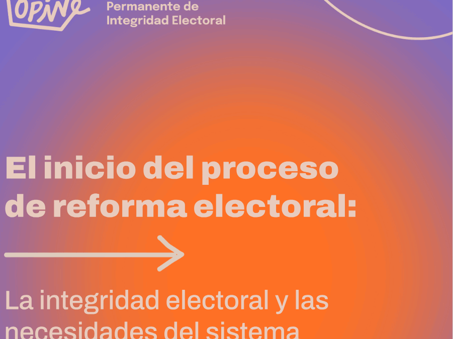 El inicio del Proceso de reforma electoral